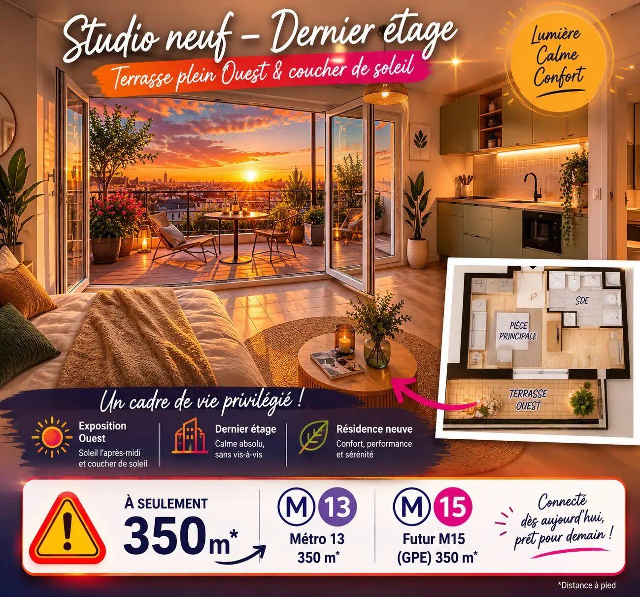 Appartement à vendre, 23m², Asnières-sur-Seine
