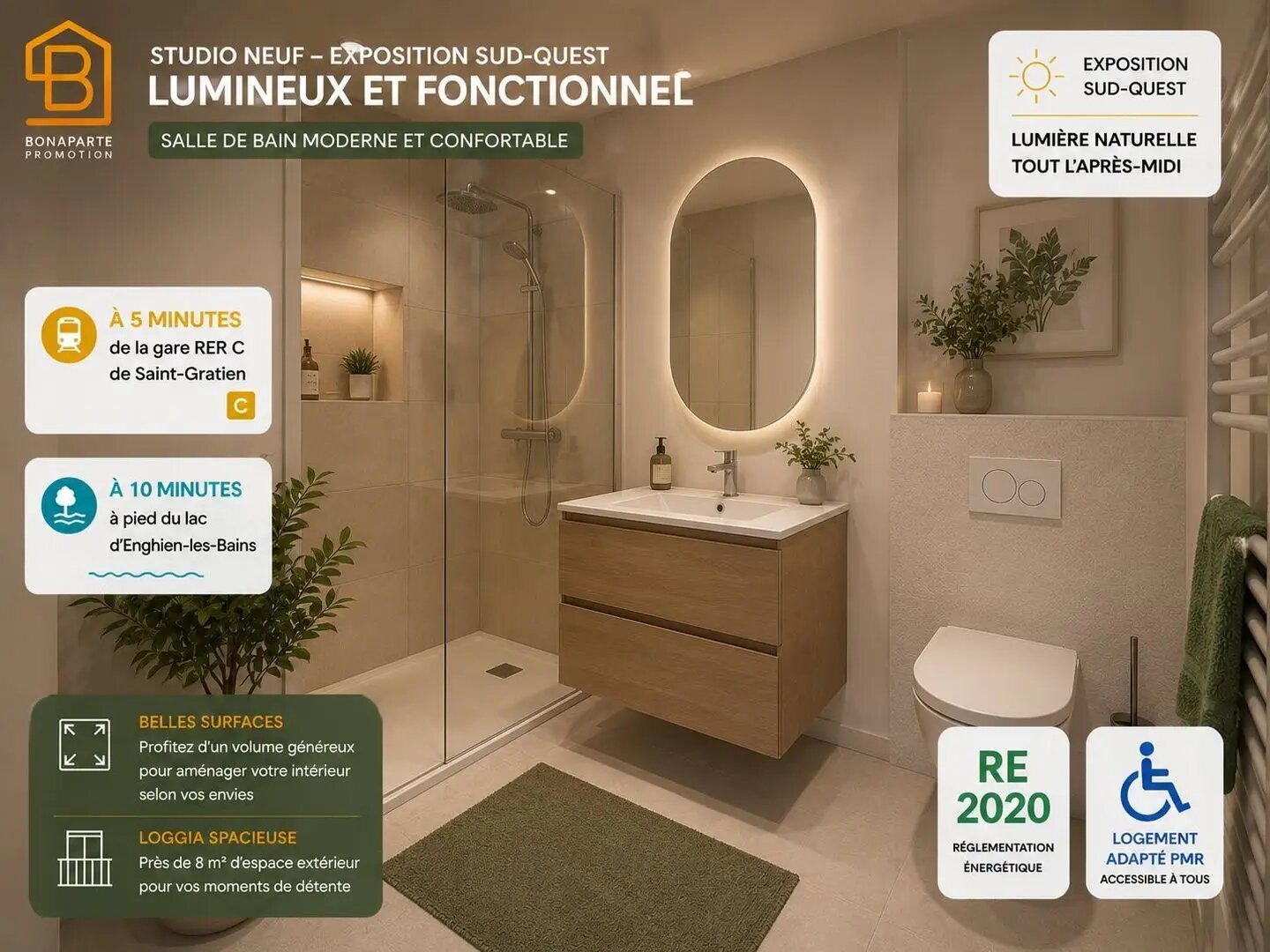 Appartement à vendre, 25m², Saint-Gratien