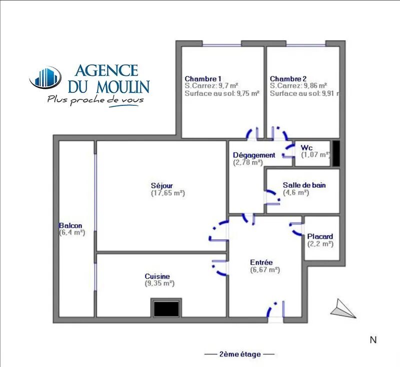 Appartement à vendre, 64m², Chennevières-sur-Marne