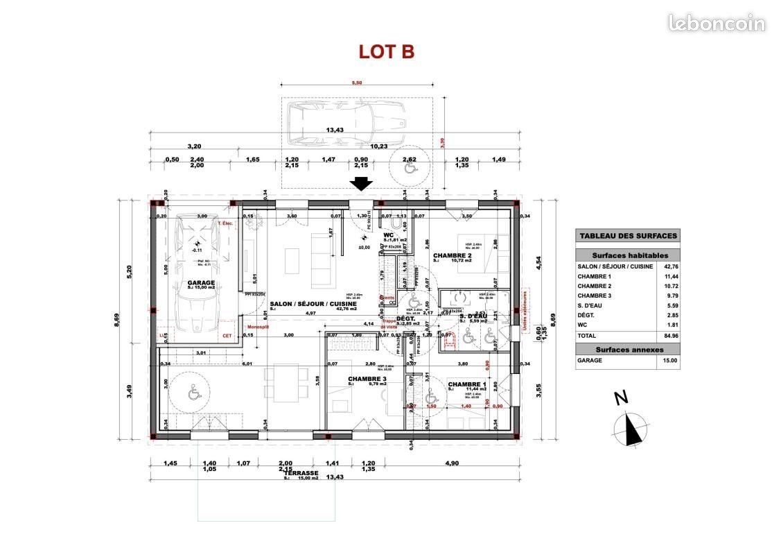 Maison à vendre, 84m², Roaillan