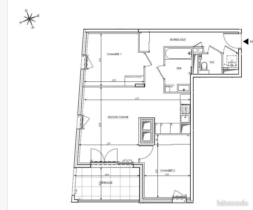 Appartement à louer, 64m², Saint-Genis-les-Ollières
