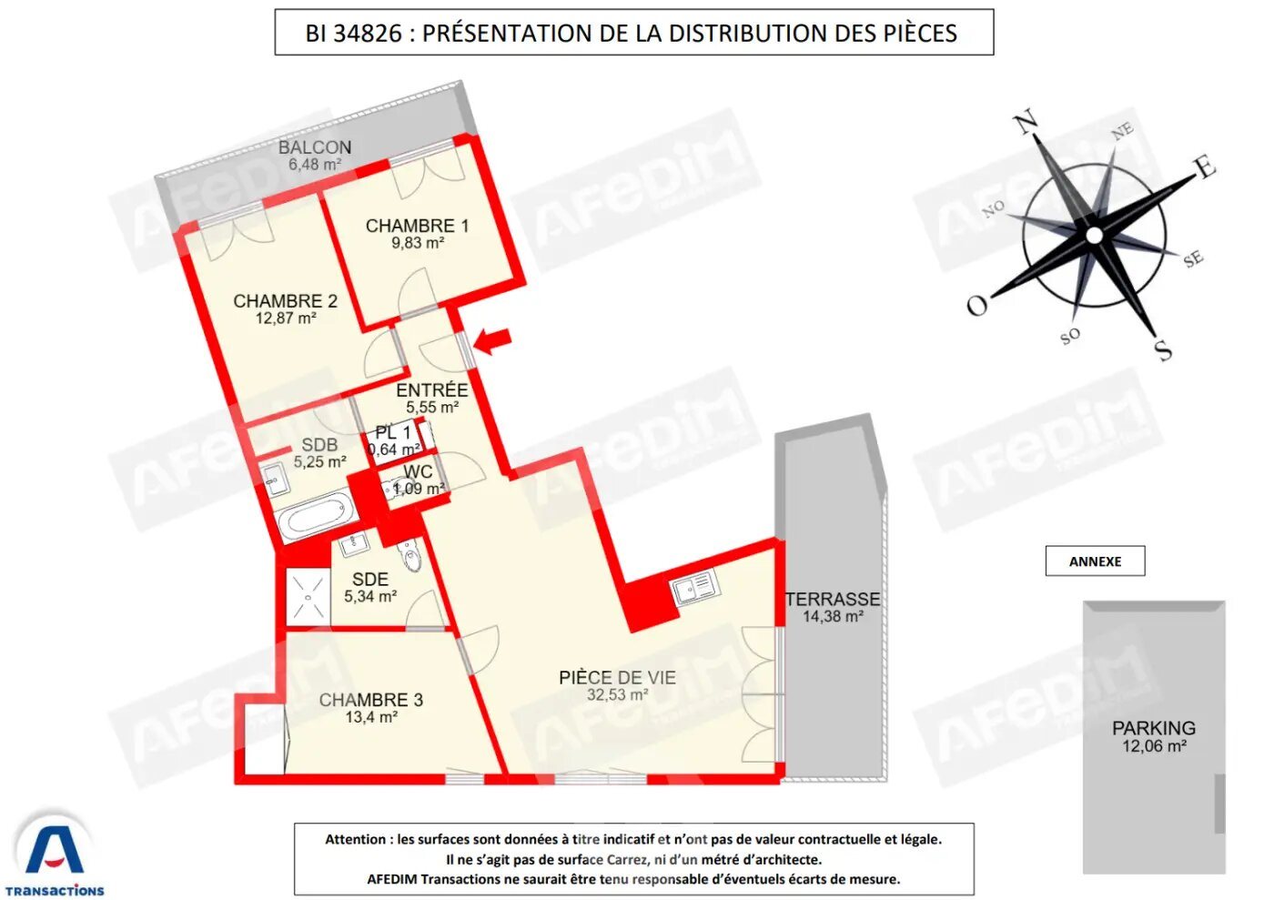 Appartement à vendre, 86m², Bondy