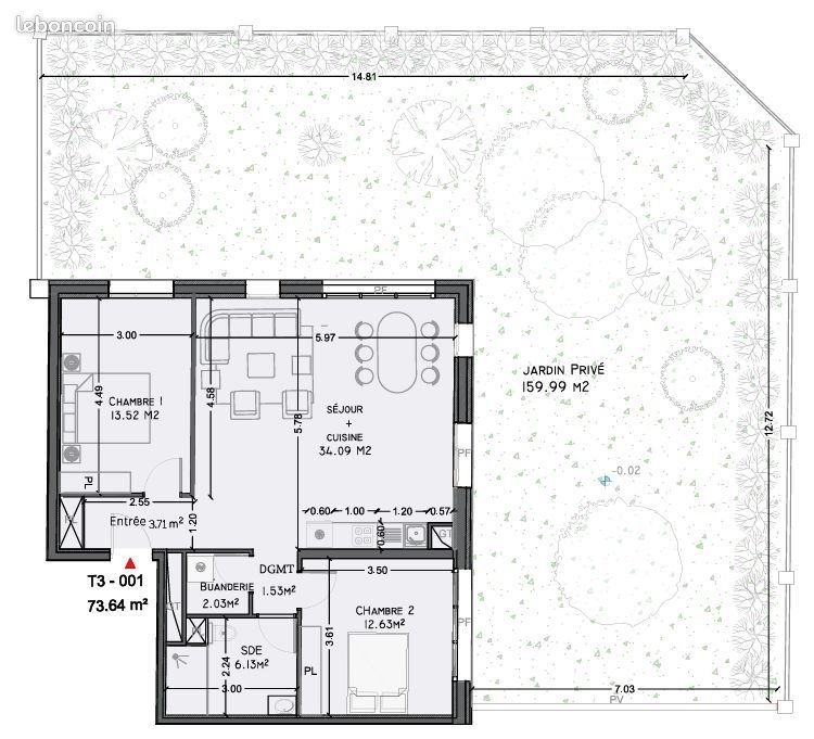 Appartement à vendre, 73m², Morsang-sur-Orge