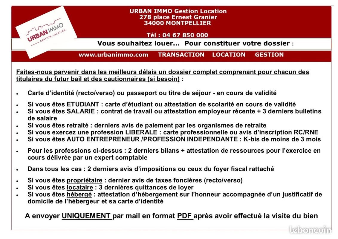 Appartement à louer, 19m², Montpellier