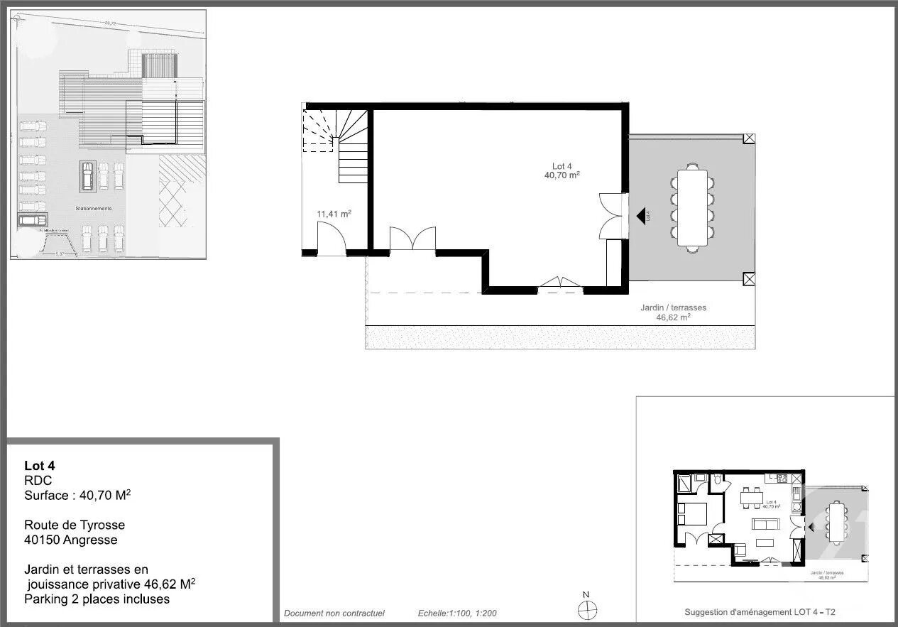 Appartement à vendre, 41m², Angresse