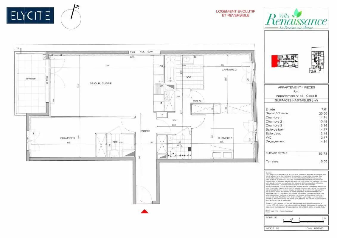 Appartement à louer, 83m², Le Perreux-sur-Marne