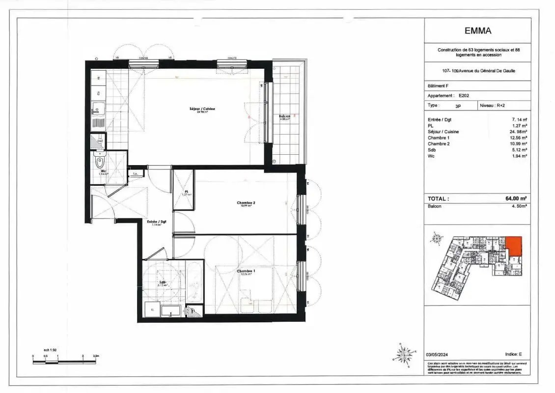 Appartement à louer, 64m², Ozoir-la-Ferrière