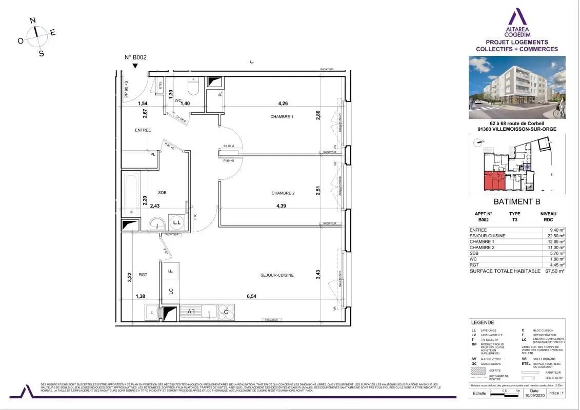 Appartement à louer, 67m², Villemoisson-sur-Orge