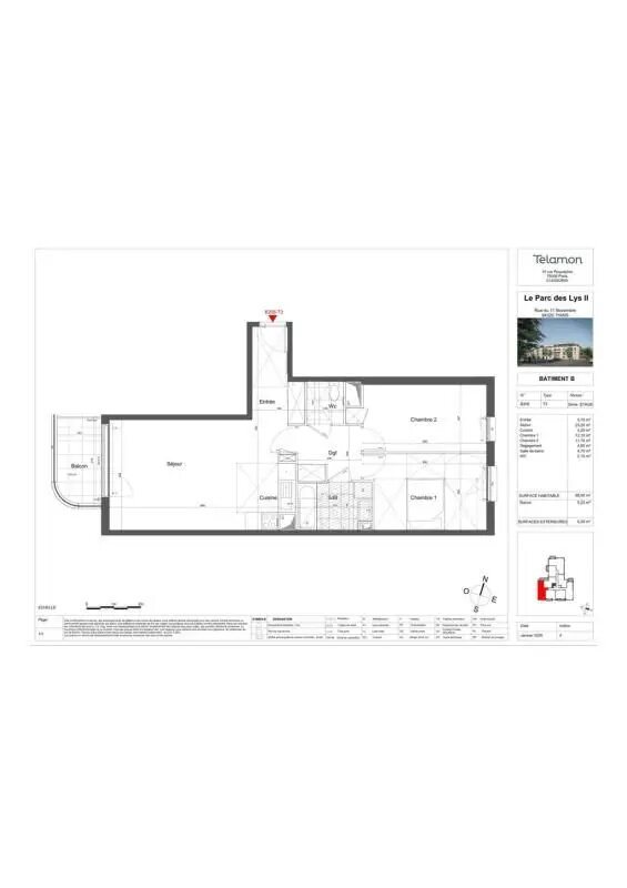 Appartement à louer, 68m², Thiais