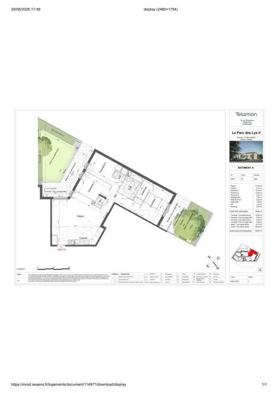 Appartement à louer, 88m², Thiais
