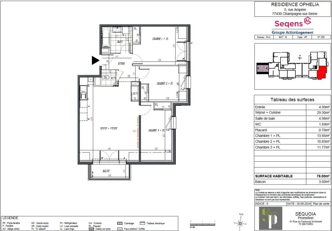 Appartement à louer, 78m², Champagne-sur-Seine