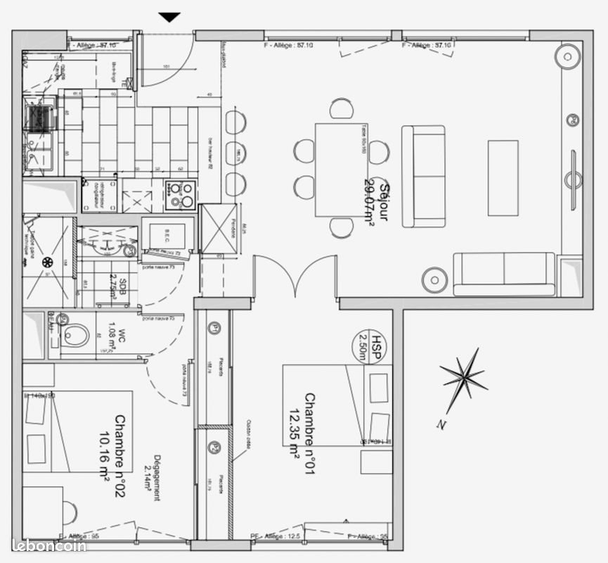 Appartement à louer, 66m², Boulogne-Billancourt
