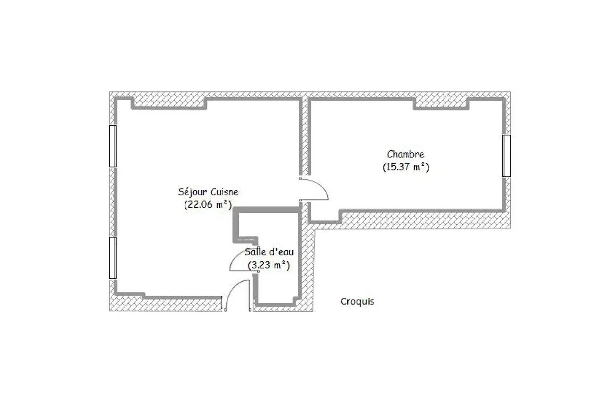 Appartement à vendre, 40m², Gentilly