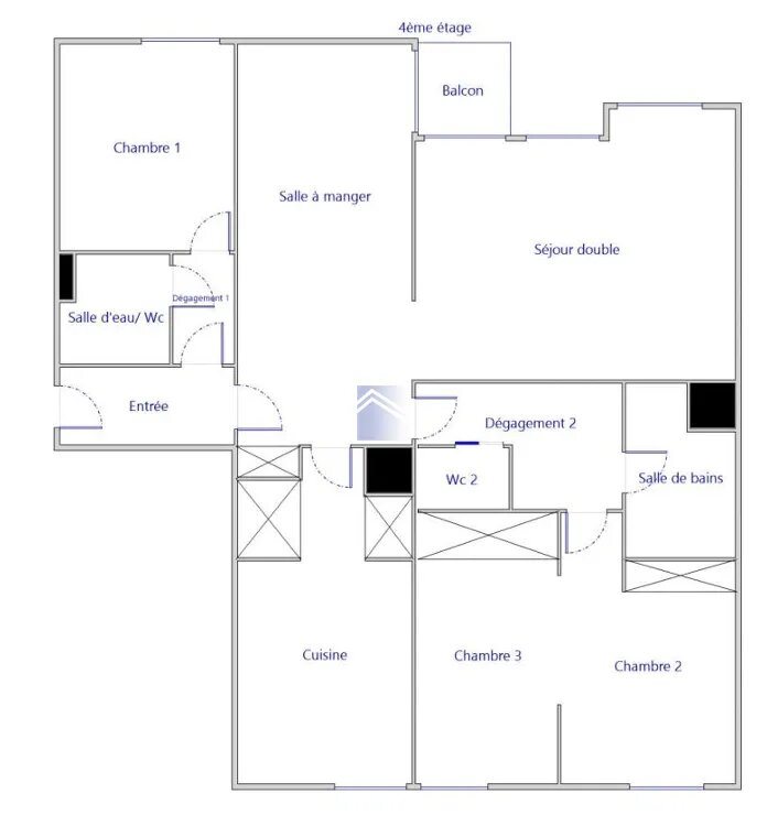 Appartement à vendre, 101m², Courbevoie