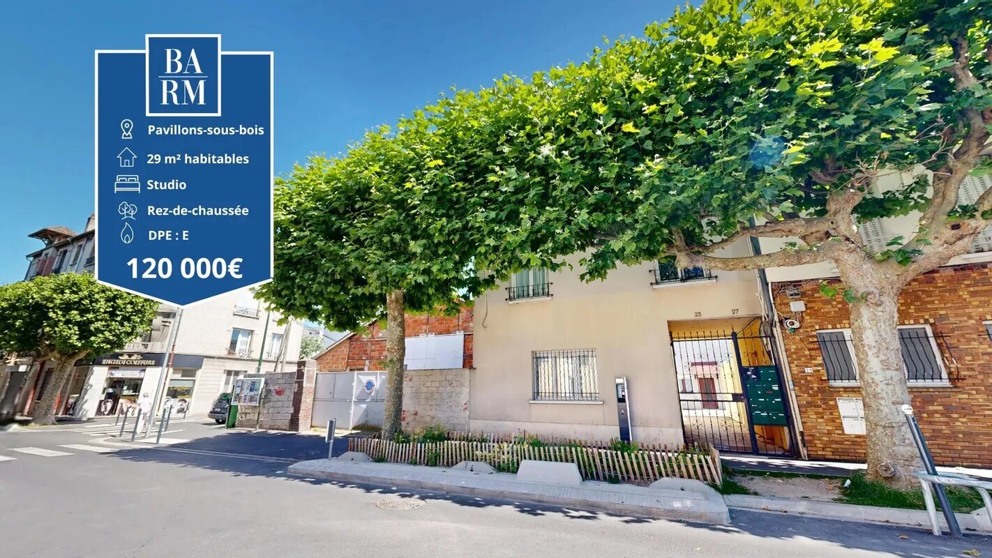 Appartement à vendre, 29m², Les Pavillons-sous-Bois