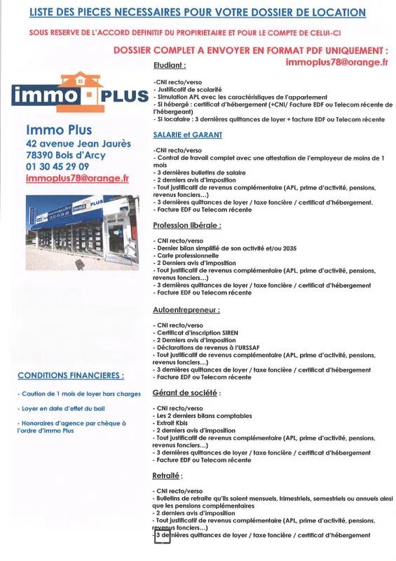 Appartement à louer, 68m², Bois-d'Arcy
