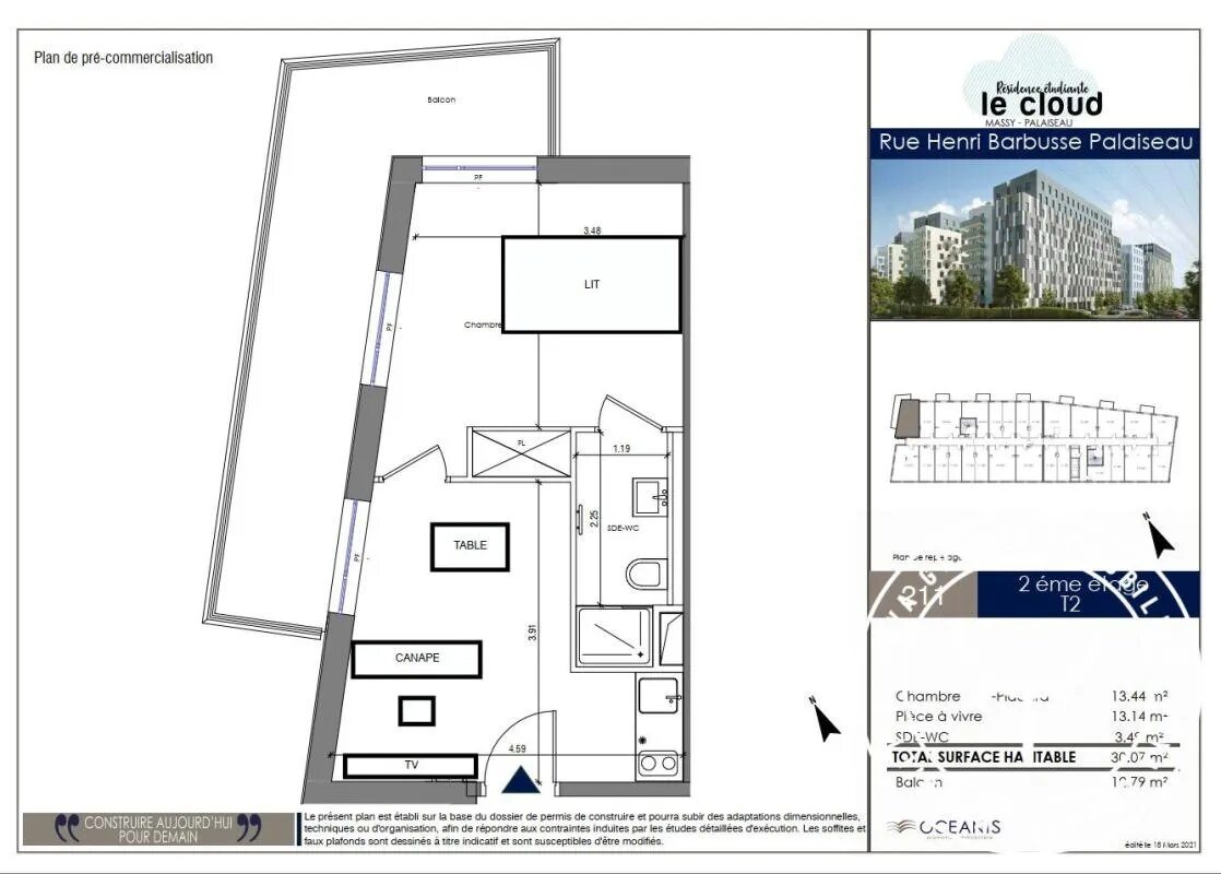 Appartement à louer, 30m², Palaiseau