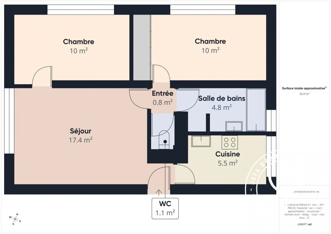 Appartement à vendre, 51m², Vitry-sur-Seine