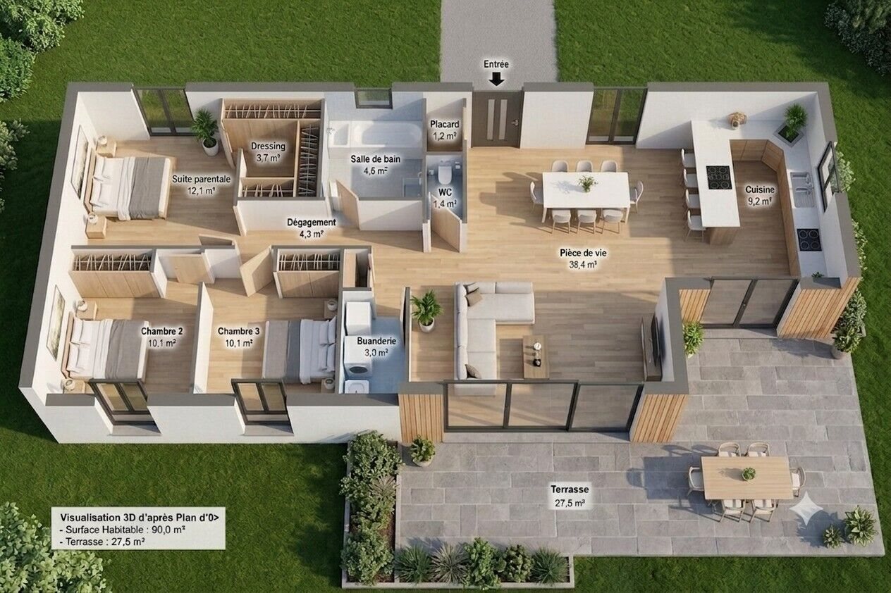 Maison à vendre, 90m², Tavaco