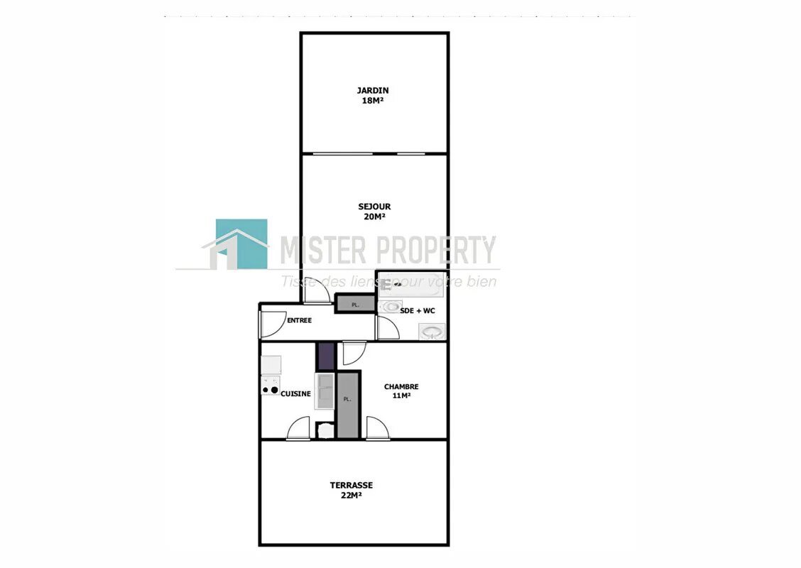 Appartement à vendre, 48m², Cergy