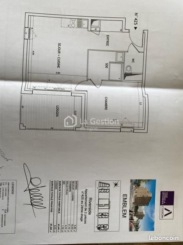 Appartement à louer, 43m², Bordeaux
