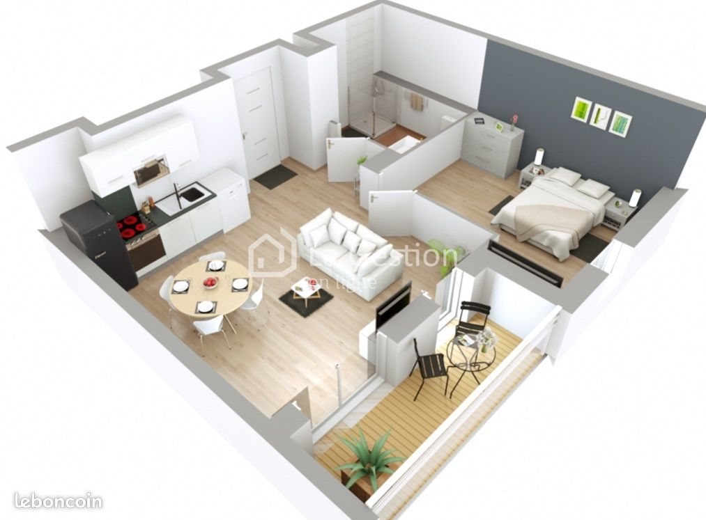 Appartement à louer, 43m², Villeneuve-le-Roi
