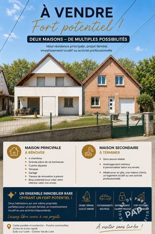 Maison à vendre, 142m², Sully-sur-Loire