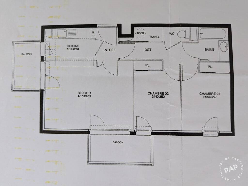 Appartement à vendre, 52m², Cergy