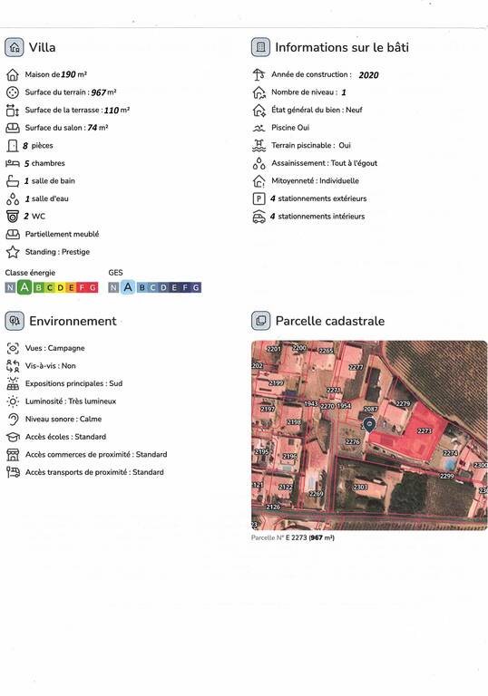 Maison à vendre, 190m², Fontès
