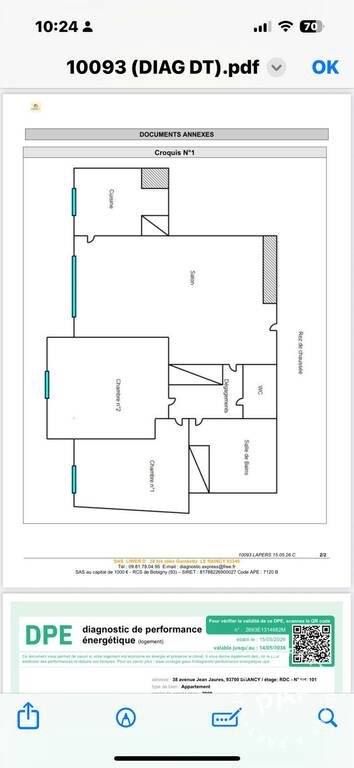 Appartement à vendre, 66m², Drancy