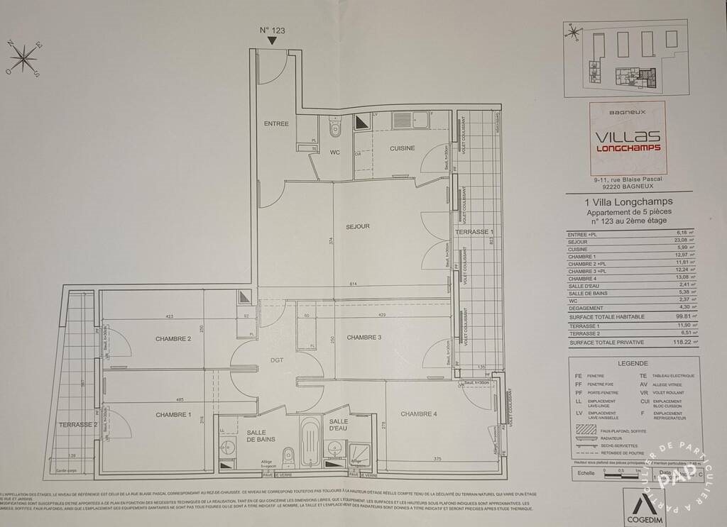 Appartement à vendre, 100m², Bagneux