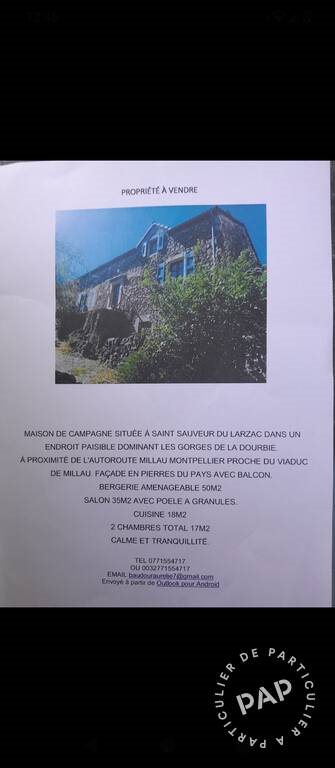 Maison à vendre, 81m², Nant