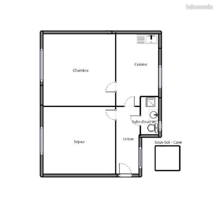 Appartement à vendre, 40m², Bois-Colombes