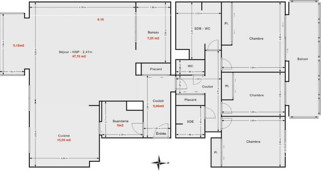 Appartement à vendre, 132m², La Rochelle