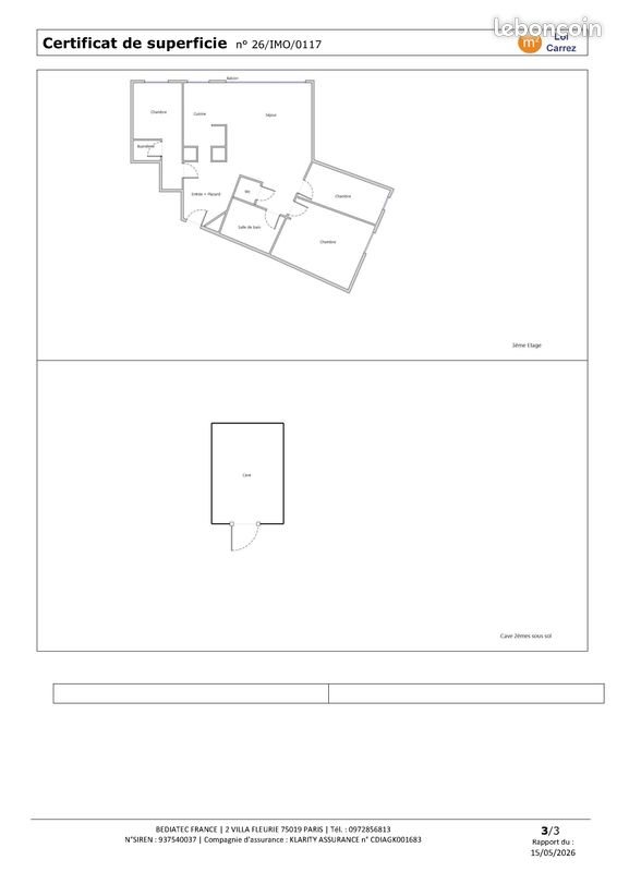 Appartement à vendre, 84m², Pantin