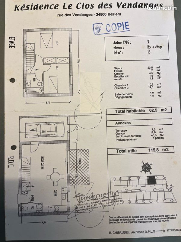 Maison à vendre, 62m², Béziers