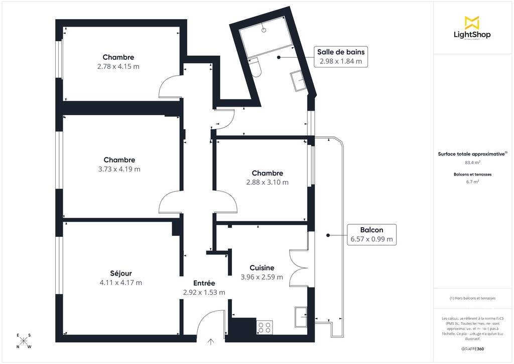 Appartement à vendre, 83m², Draguignan