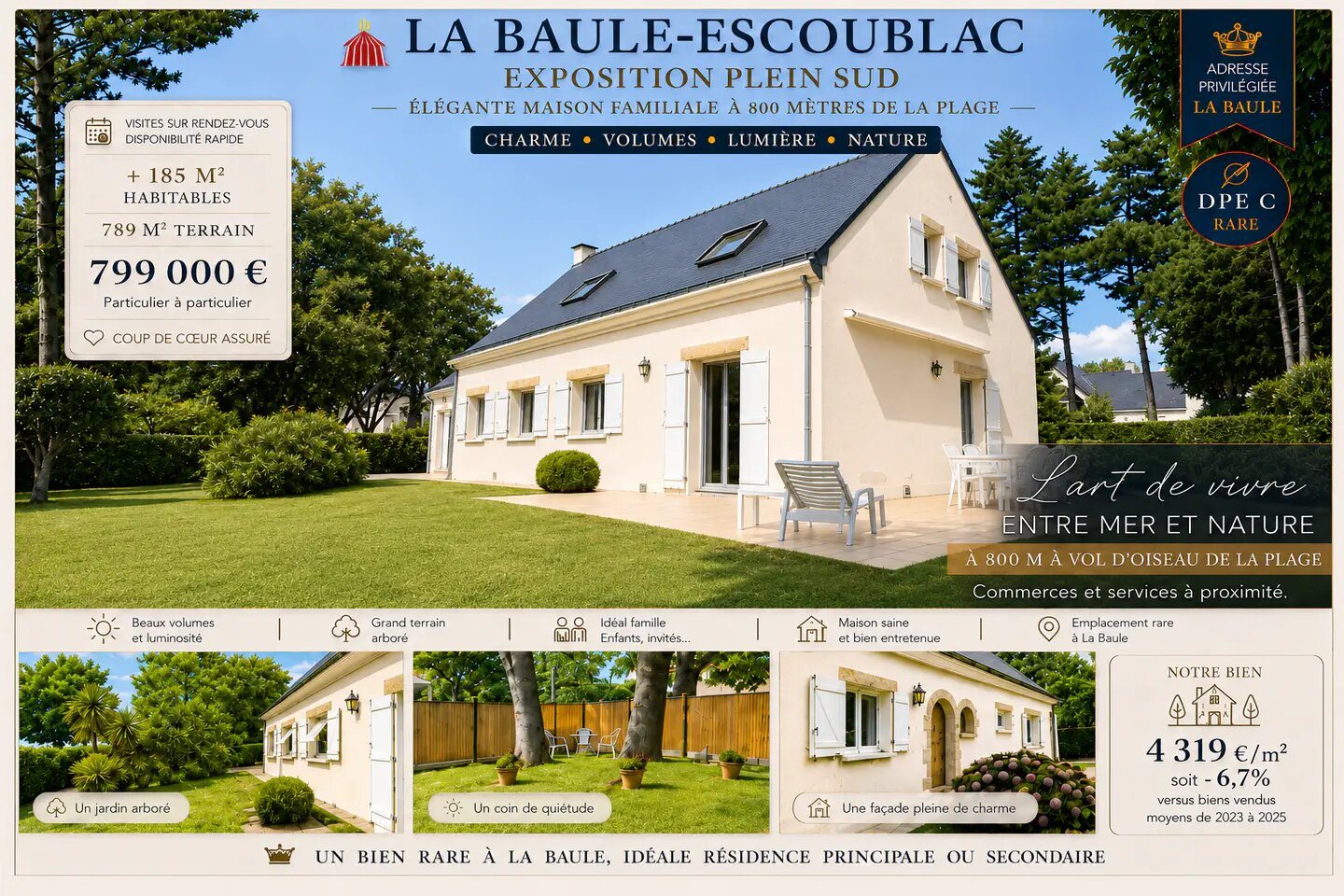 Maison à vendre, 185m², La Baule-Escoublac
