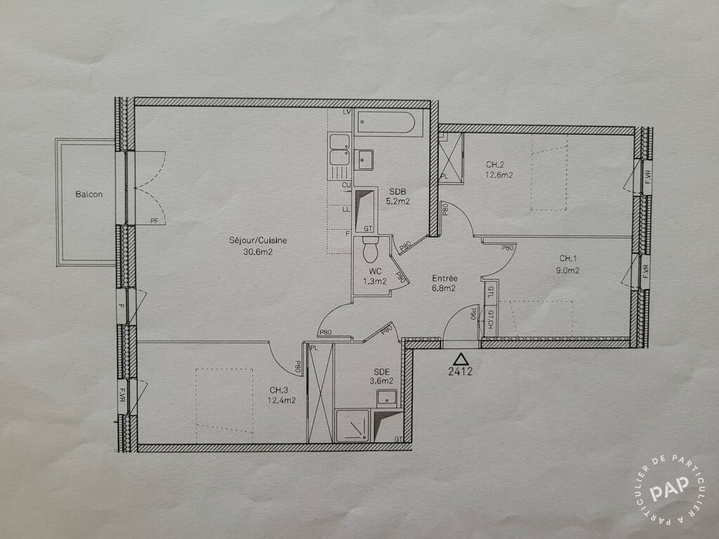 Appartement à vendre, 81m², Lille