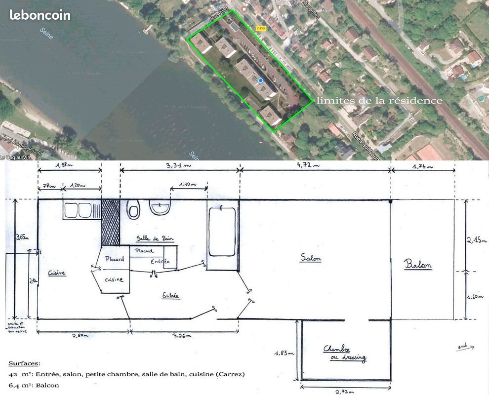 Appartement à vendre, 41m², Triel-sur-Seine