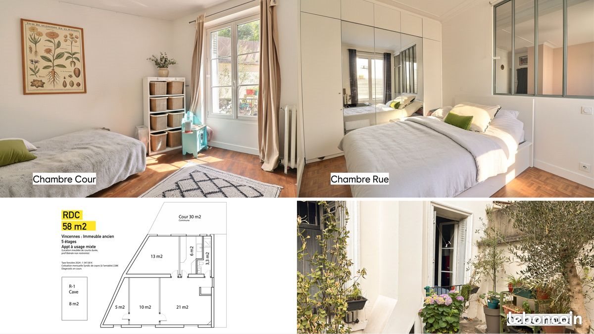 Appartement à vendre, 57m², Vincennes