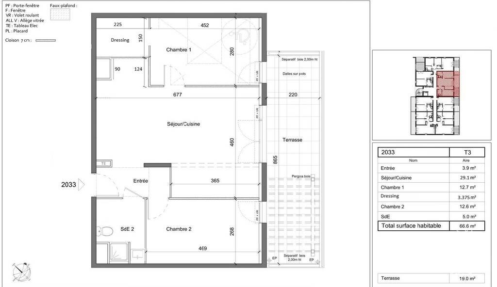 Appartement à vendre, 66m², Aix-en-Provence