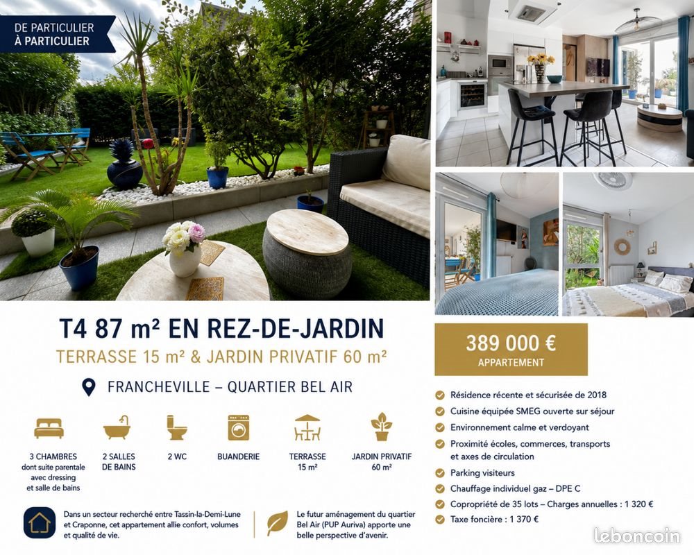 Appartement à vendre, 87m², Francheville