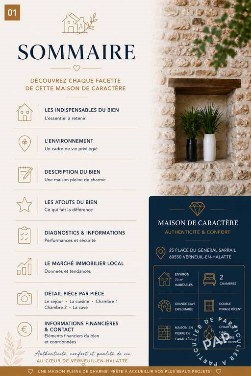 Maison à vendre, 70m², Verneuil-en-Halatte