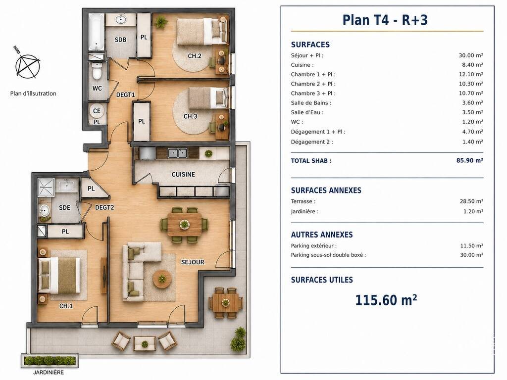 Appartement à vendre, 86m², Marseille 9ème