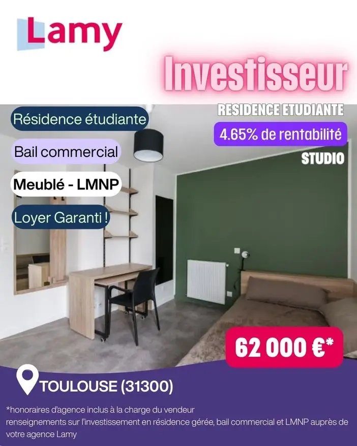 Appartement à vendre, 18m², Toulouse