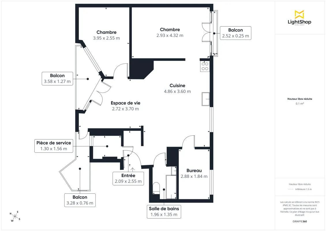 Appartement à vendre, 66m², Vanves
