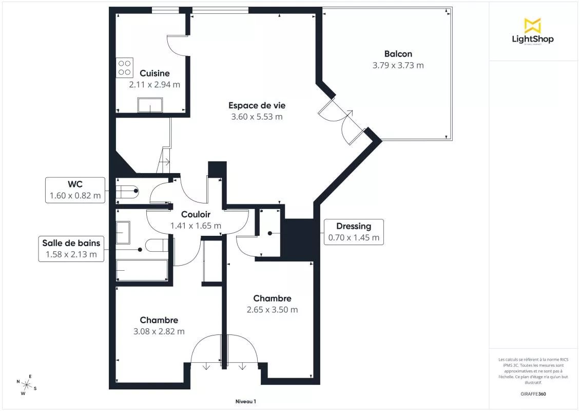 Appartement à vendre, 71m², Ivry-sur-Seine