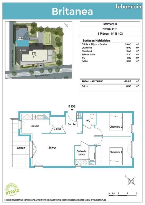 Appartement à louer, 60m², Brétigny-sur-Orge