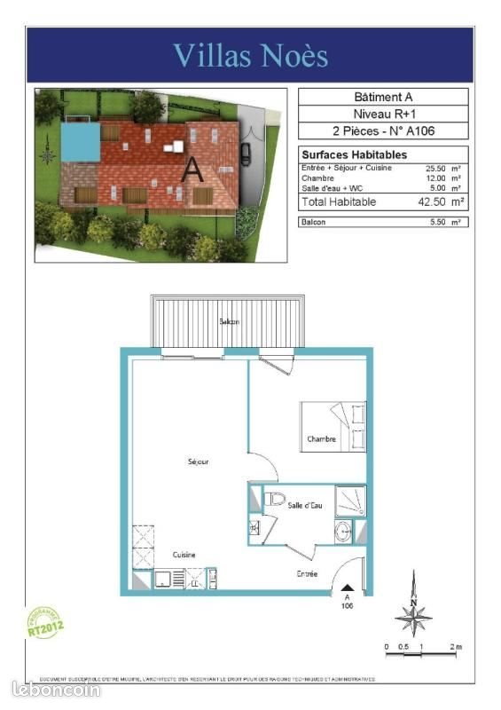 Appartement à louer, 42m², Pessac